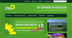 Desktop Screenshot of gruene-nauheim.de